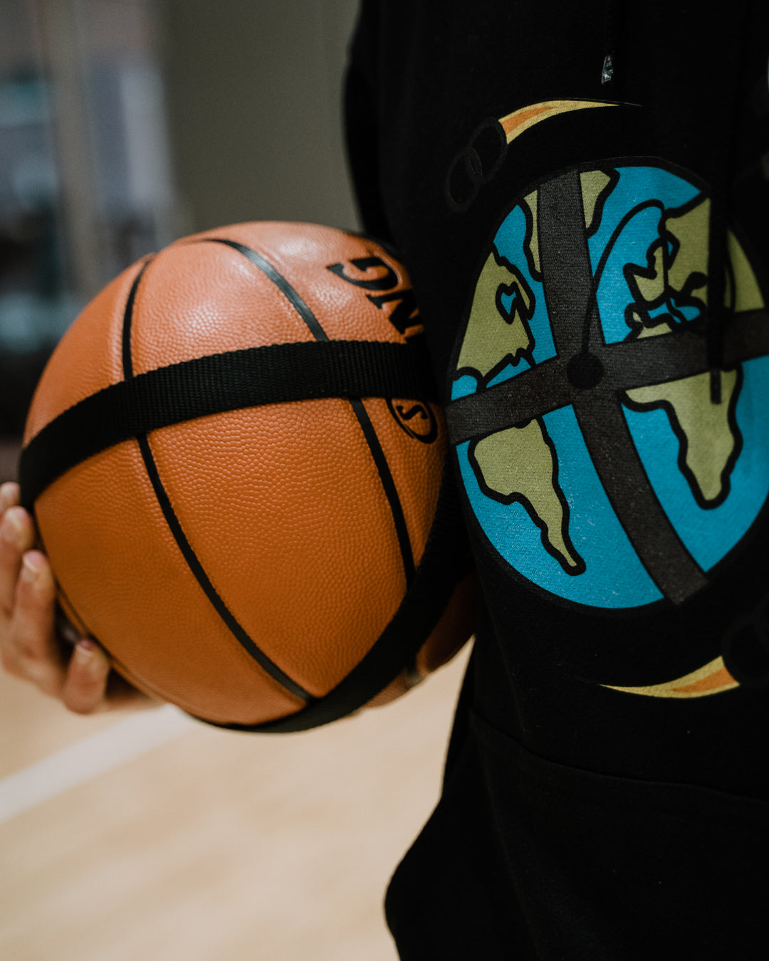 Ball Attachment Hoodie - Black