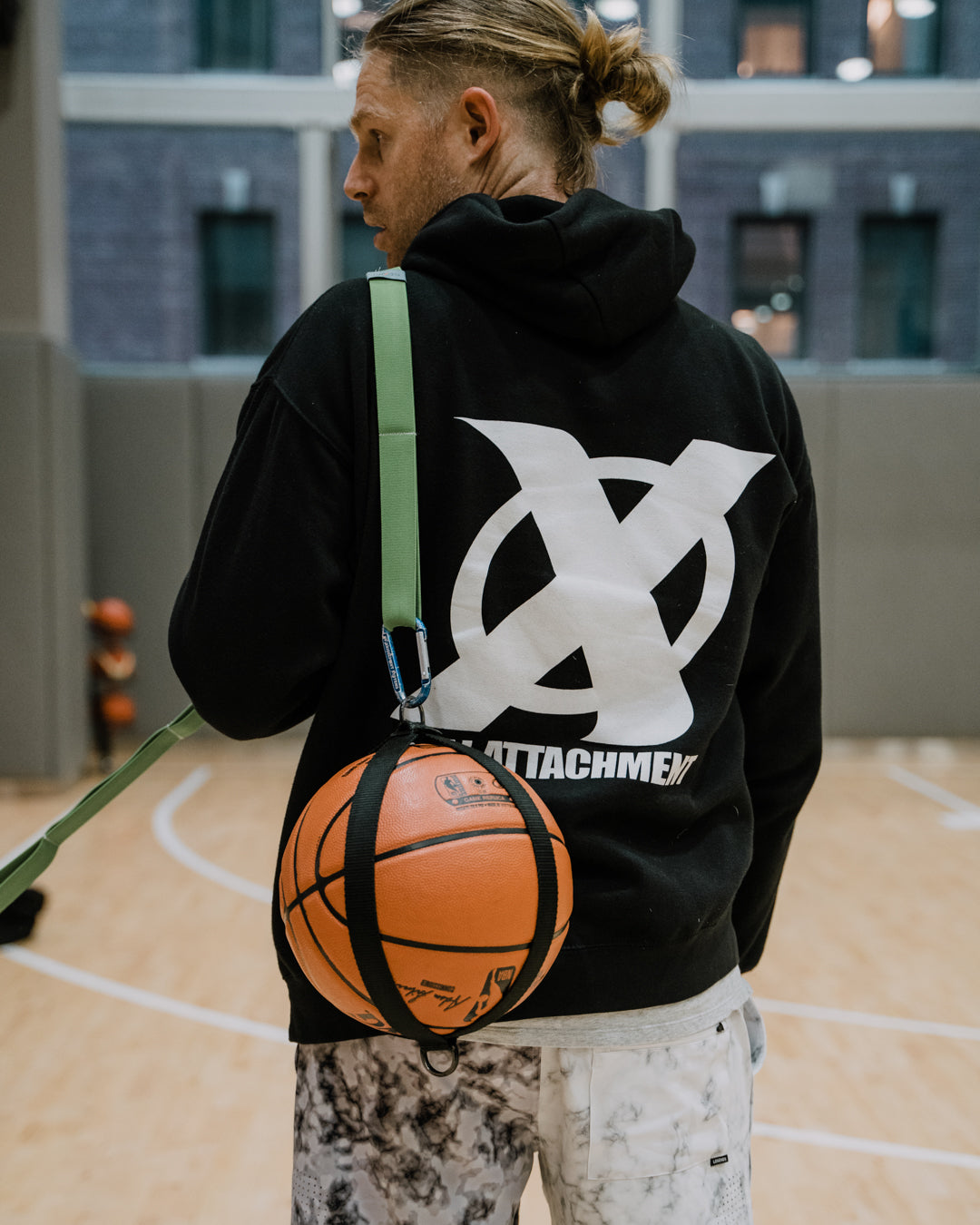 Ball Attachment Hoodie - Black