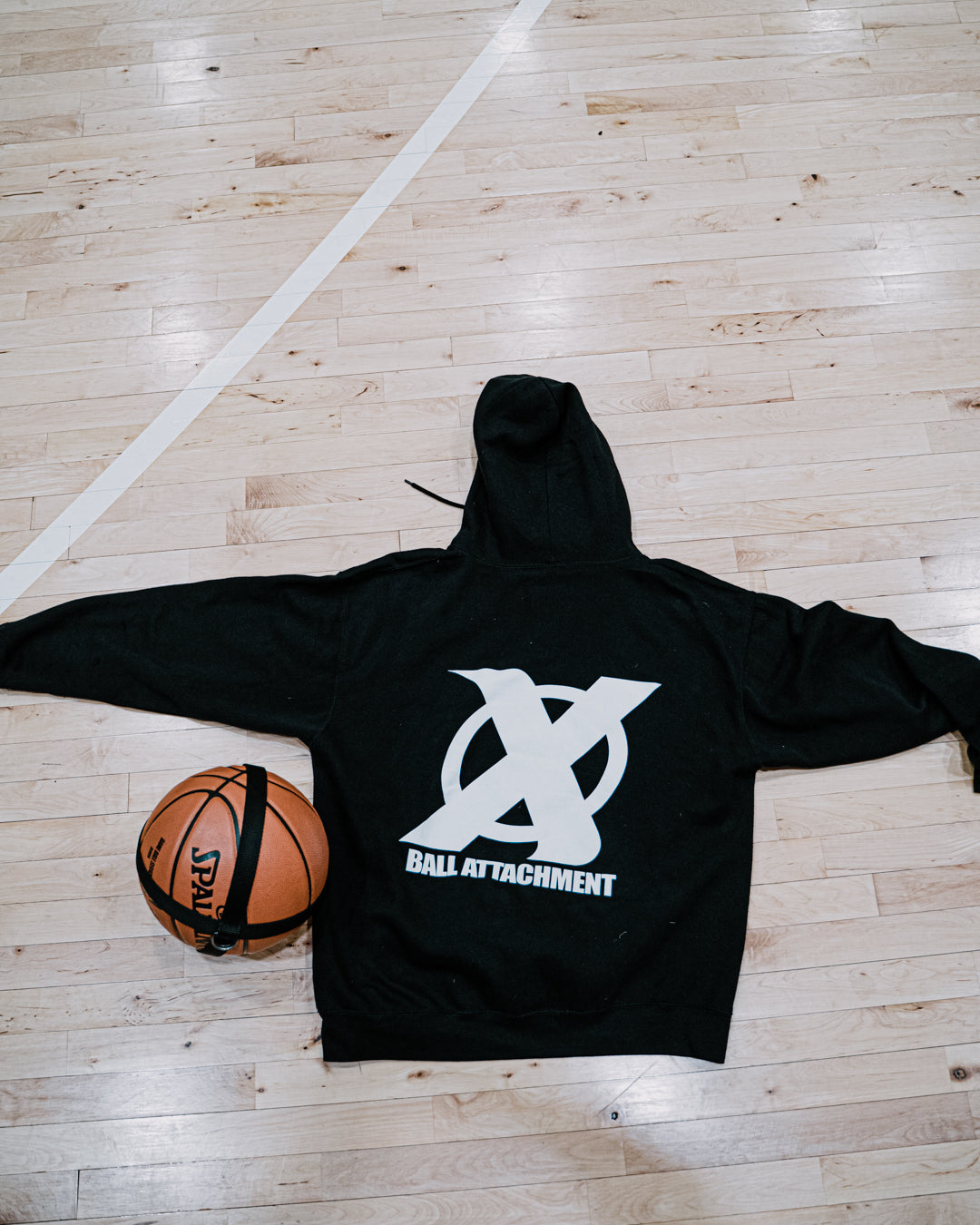 Ball Attachment Hoodie - Black