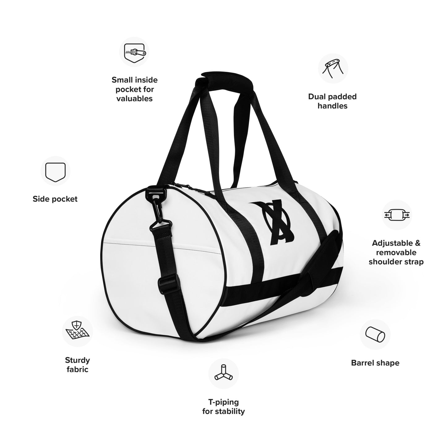 All-over print gym bag